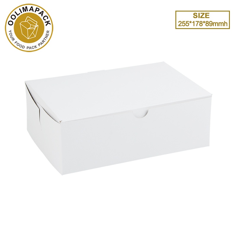 255*178*89mmh white cake box