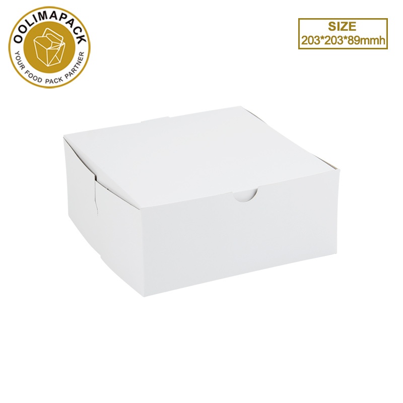 203*203*89mmh white cake box
