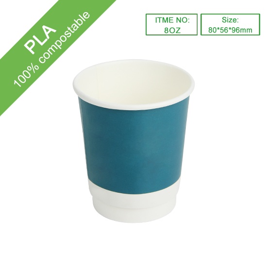 8oz double wall paper cup
