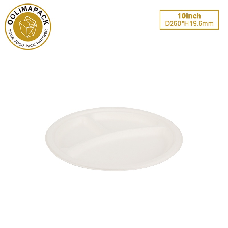 10inch Bagasse round plate