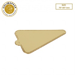 75*126*1mm 三角形金色蛋糕垫