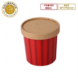 460ml Ice Cream Cup with kraft paper lid