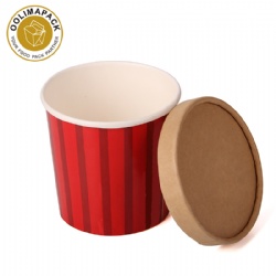 460ml Ice Cream Cup with kraft paper lid