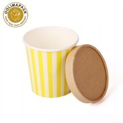 350ml Ice Cream Cup with kraft paper lid