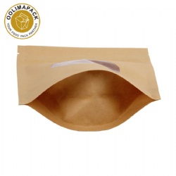 140*190mm Kraft paper bag with PET window