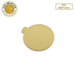 D80*1.3mm圆形金色蛋糕垫
