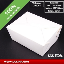 2990ml 打包盒（白色）(PLA)