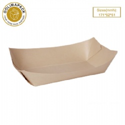 171*92*51mmh Food tray （bamboo paper)