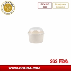 2OZ ice cream cup（white）