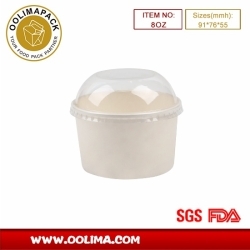 8OZ ice cream cup（white）