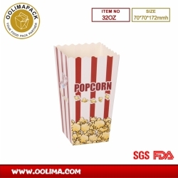 32OZ paper popcorn box