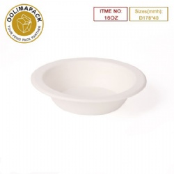 16oz sugarcane bagasse paper bowl