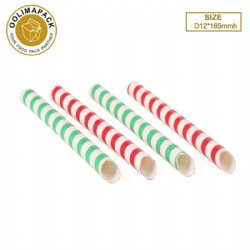 Paper straw  D12*165mmh