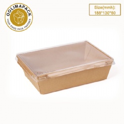 1600ml Salad box with Anti-fog PET lid