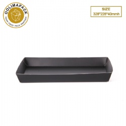 328*228*40mmh Black Boat tray