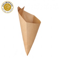 24OZ paper french fries cone with sauce holder