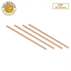 kraft Paper Straw D6mm x 197mmh（inside is white）