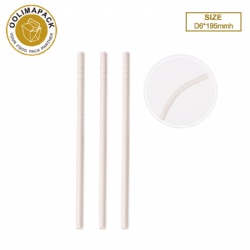 Flexible Paper straw D6*195mmh