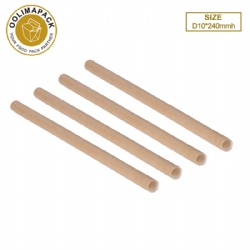 Kraft Paper Straw D10mm x240mmh（inside is white）