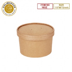 16oz Brown Soup Cup