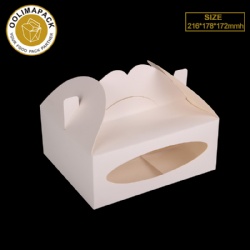 216*178*172mmh white cake box