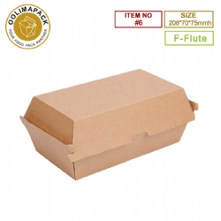 #6 Hot dog box 208*70*75mmh