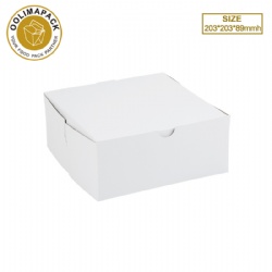 203*203*89mmh white cake box