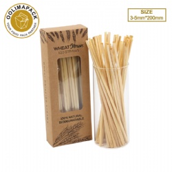 3-5mm*200mm Wheat drinking straw