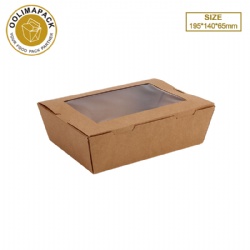 195*140*65mmh salad box with window