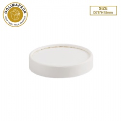 D78*H15mm White Paper Lid