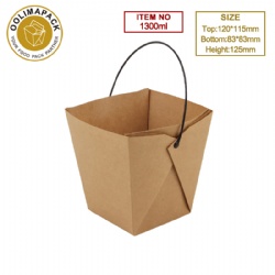 Flower plant paper bag with handle