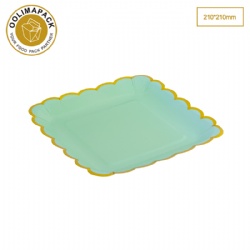 210*210mm Cake tray with wave edge