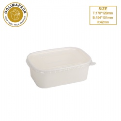 White Square Salad Bowl