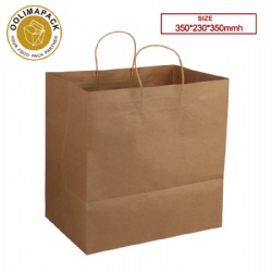 350*230*350mmh Twisted handle kraft paper bag