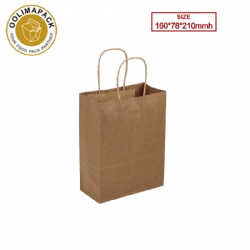 160*78*210mmh Twisted handle kraft paper bag