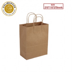 210*110*270mmh Twisted handle kraft paper bag