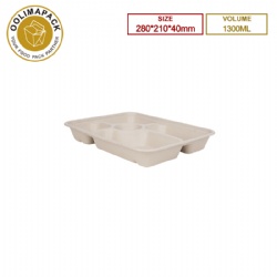 280*210*40mm Bagasse compartment plate