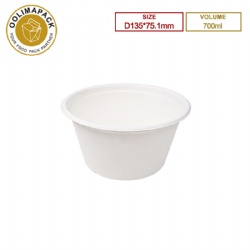 D135*75.1mm 700ml Bagasse bowl