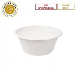 D160*66.6mm 850ml Bagasse bowl