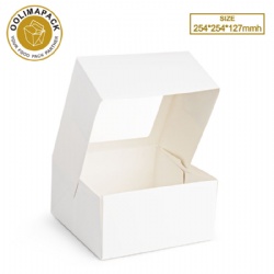 254*254*127mmh cake box with window