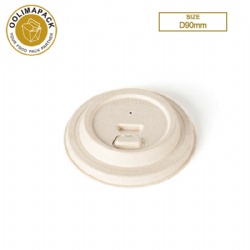 D90mm Bagasse cup lid