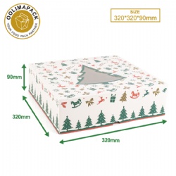 320*320*90mmh cake box