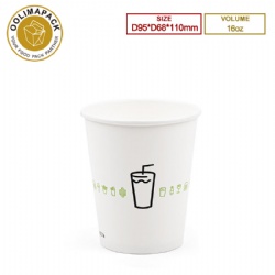 16oz cold wall paper cup