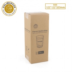 122*122*320mmh popcorn bucket carton
