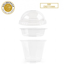 Yogurt parfait cups with lids