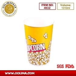 46OZ paper popcorn box