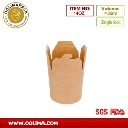 14OZ round base noodle box（single lock）