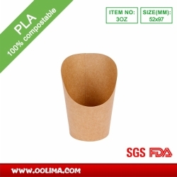 3OZ Kraft scoop cup（PLA）