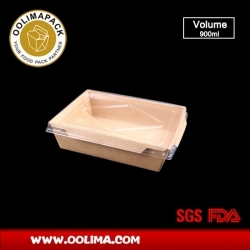 900ml Salad box with PET lid