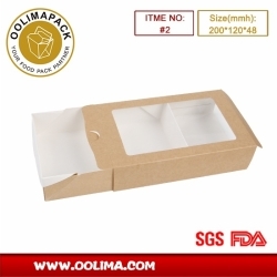 900ml salad box  with window